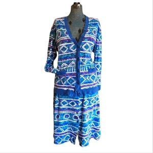 90' Abstract Tribal 100% Cotton Skirt Set